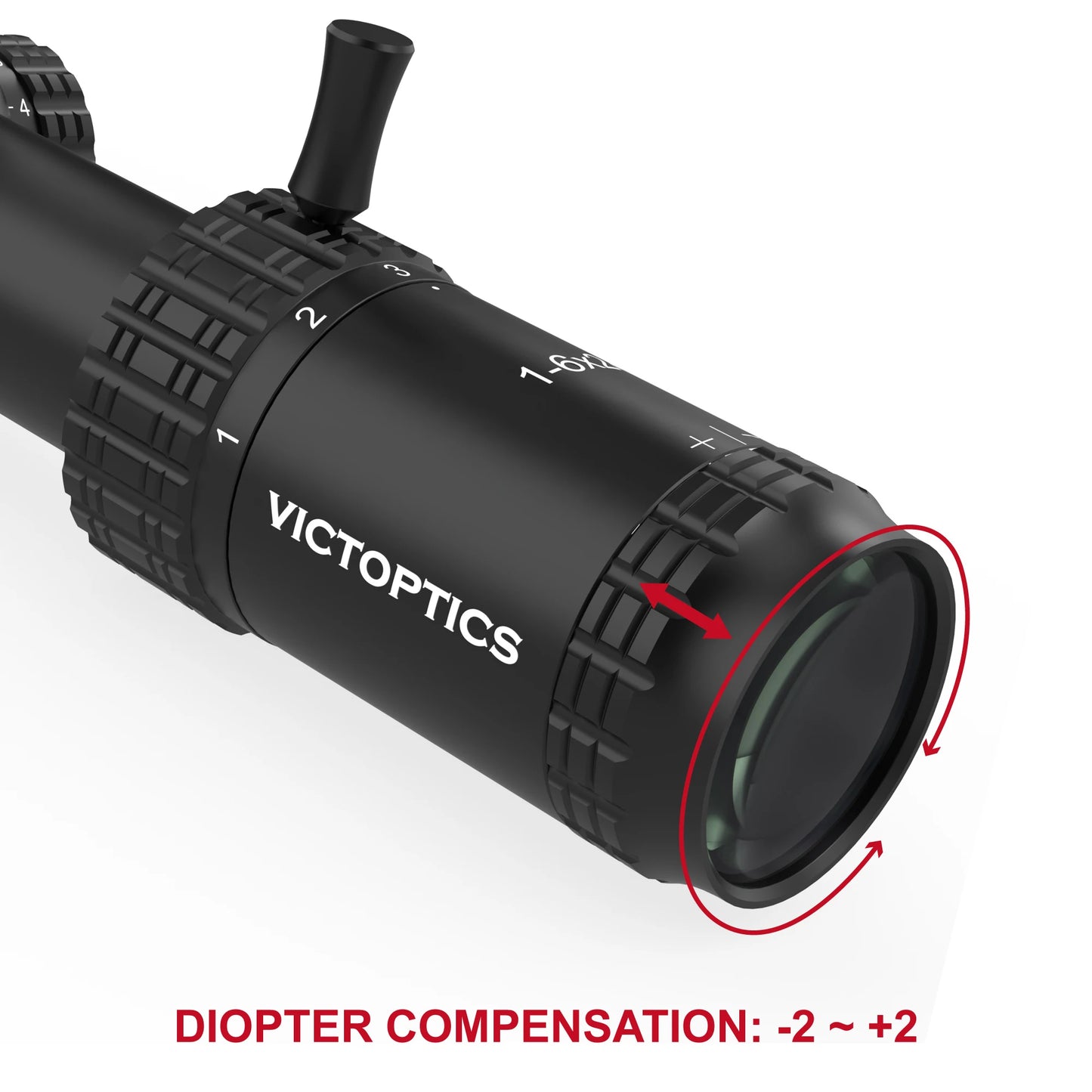 VictOptics S6 1-6x24 SFP Riflescope Red & Green Illumination Turret Lock System  AR 15 .223 5.56