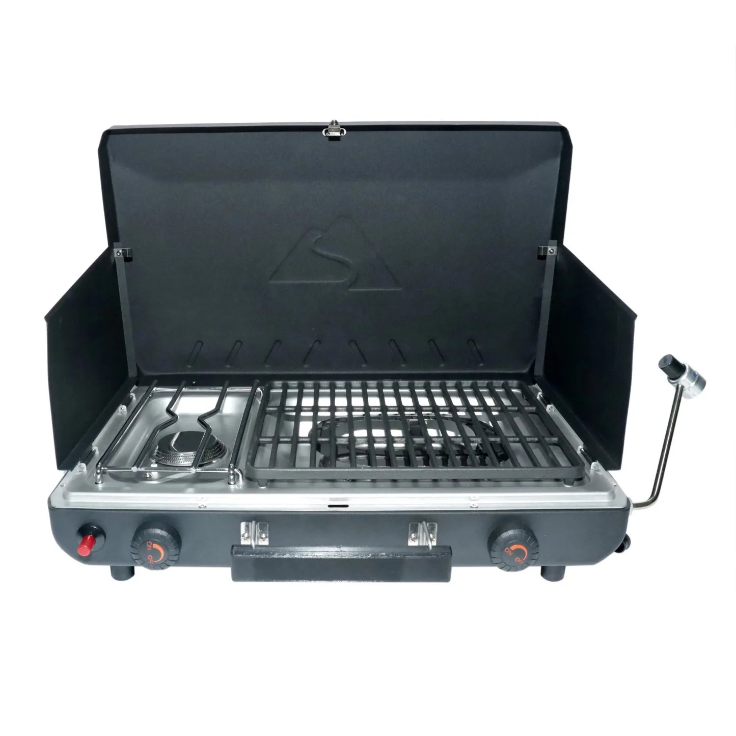 OZARK TRAIL Propane 2-in-1 Portable 2 Burner Grill Camp Stove