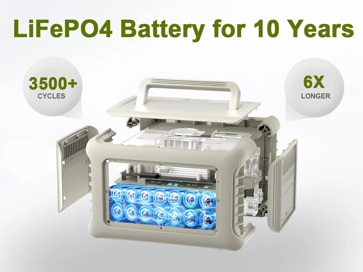 ALLPOWERS Solar Panel kit 100W 140W 200W Portable Charger w/Portable Power Station 600W LiFePO4