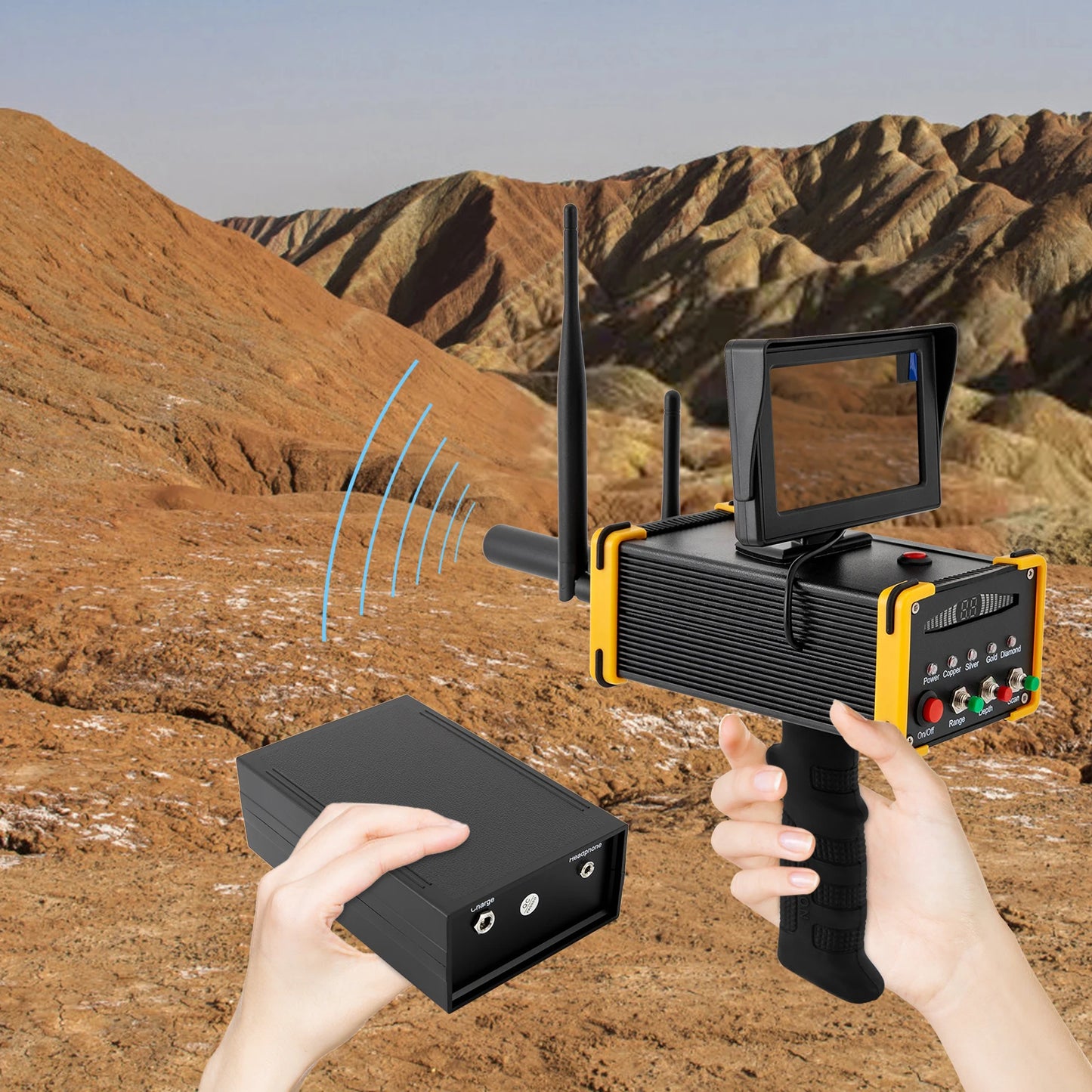 Metal Detector Gold Finder Underground Metal Scanner with High Definition Screen/AC100‑240V