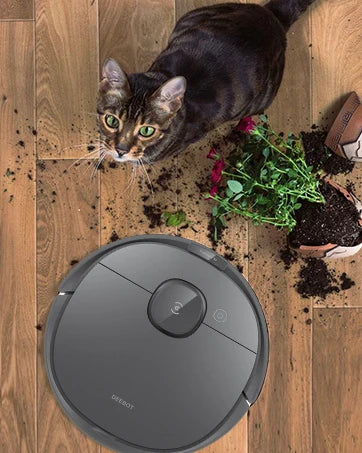 Deebot T8 Robot Vacuum and Mop Cleaner, Precise Laser Navigation, Multi-floor Mapping