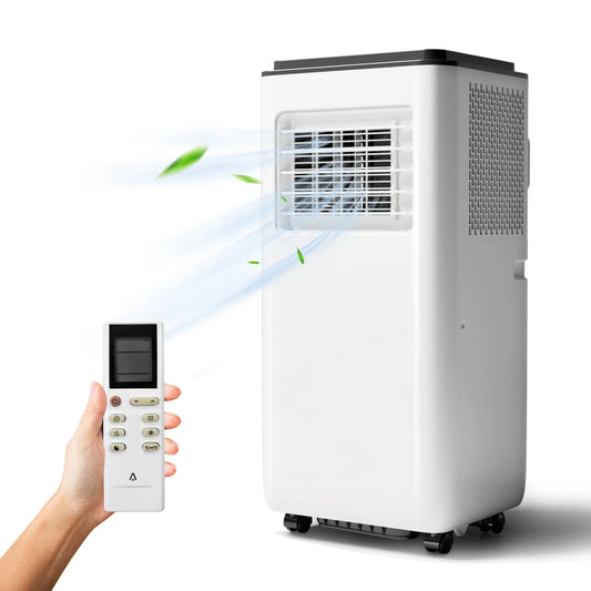 8000 BTU Portable Air Conditioner 3-In-1 Cooling Fan Dehumidifier Remote Control LED Display