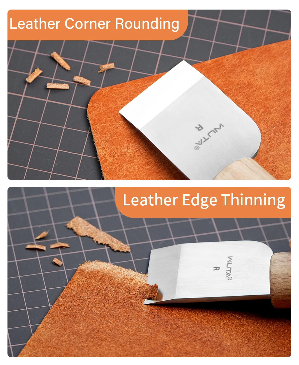 WUTA Professional Leather Craft Cutter DIY Cutting Sharping Thinning Skiving Tool Right/Left Handed