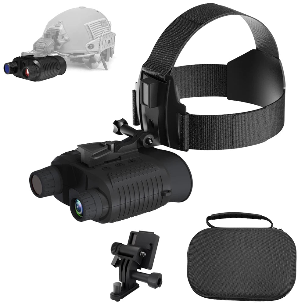 NV8160 Night Vision Binoculars for Adults, Head Mounted Tactical Helmet Night Vision Goggles 8X Zoom