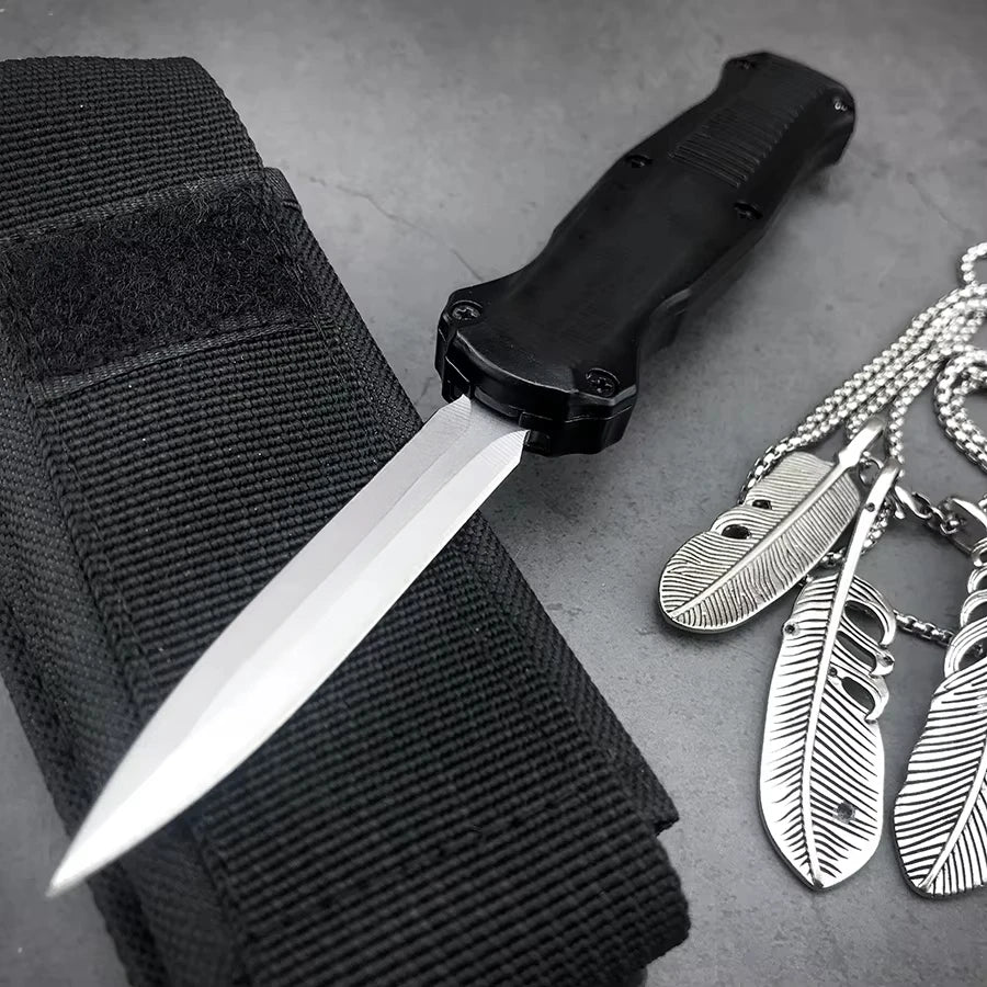 BM 3300 Mini Assisted Open Knife 440C Blade Zinc Alloy Handle Camping Fishing Pocket Hiking