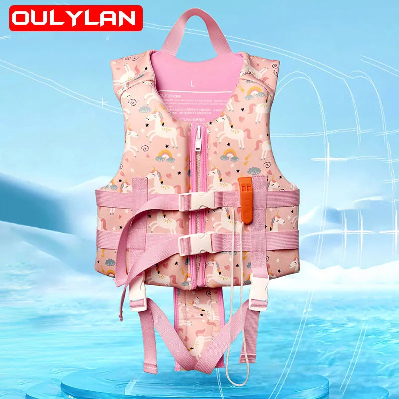 Oulylan Buoyancy Vest Child Vest Swimmer Jackets Life for Kids