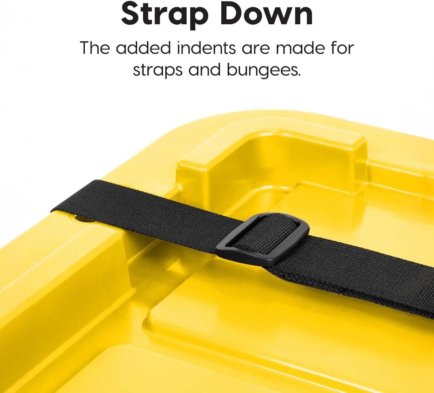 USA 4-Pack 12 Gallon Storage Bins with Lids |Made in USA| Heavy Duty Plastic Tote Containers