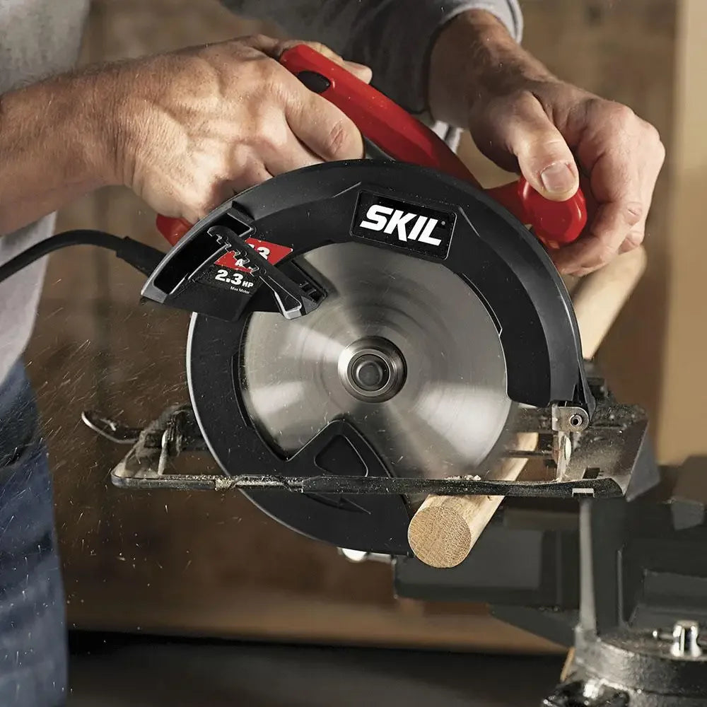 SKIL 5080-01 7-1/4" Corded Circular Saw 13 Amp|Spindle Lock Wrench 18 Tooth Carbide Blade