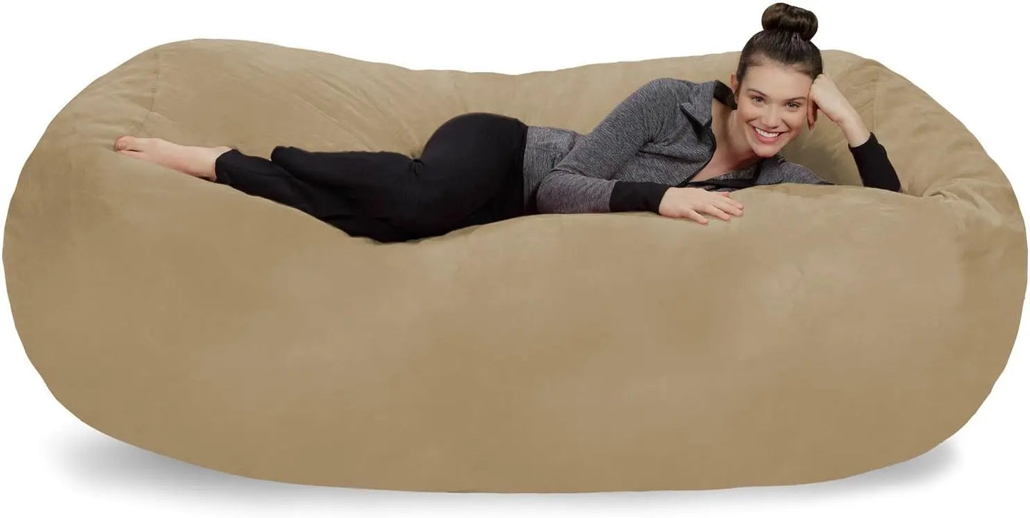 Sofa Sack Plush Bean Bag/Super Soft Microsuede Cover XL Memory Foam Stuffed Lounger Chairs