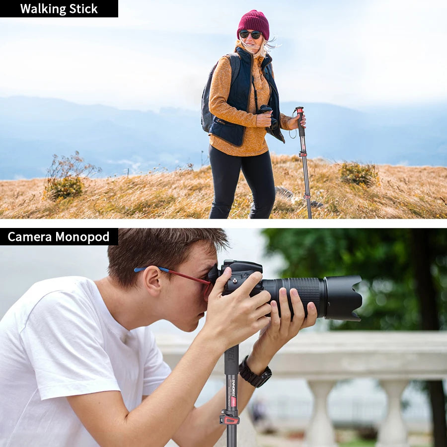 INNOREL VM60A/VM80A Aluminum Alloy Camera Monopod 170cm Video Stand for Canon Nikon GoPro DSLR