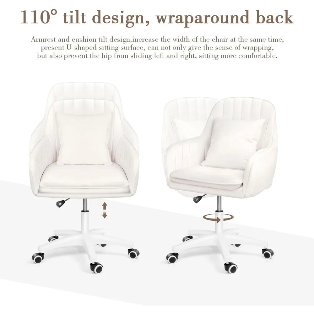 Cute Office Home Computer Chairs Adjustable /Makeup Chair 360° Swivel