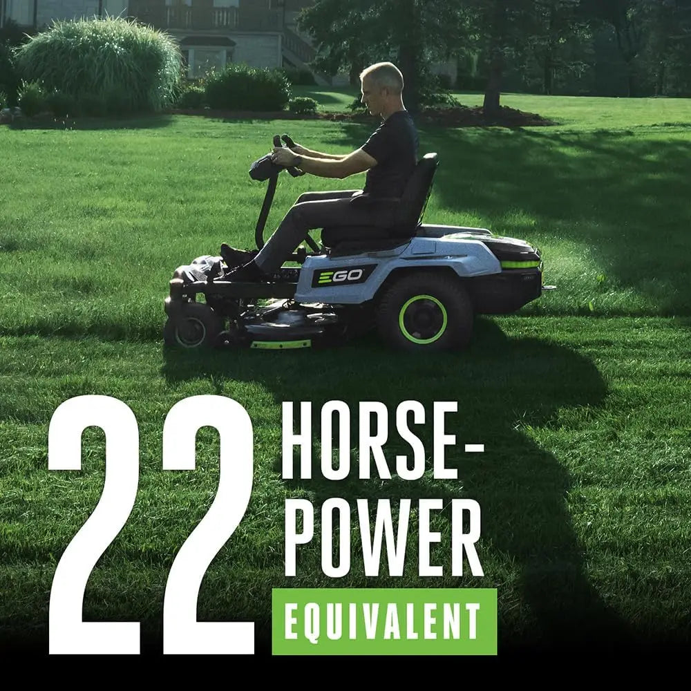 EGO POWER+ ZT4205S 56-Volt 42-Inch Z6 Zero Turn Riding Mower with e-Steer™/ 4 x 12.0Ah Batteries,