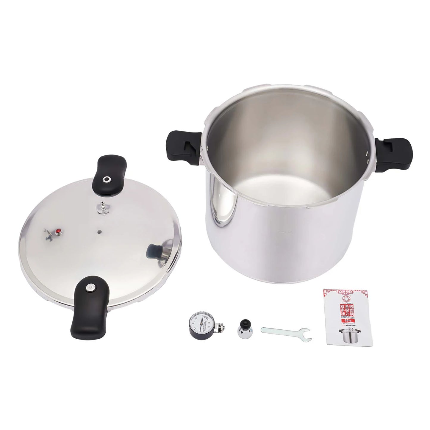 23 Quart 22L 90kpa Pressure Canner/Cooker w/Pressure Gauge 10PSI Explosion Proof Safety Valve