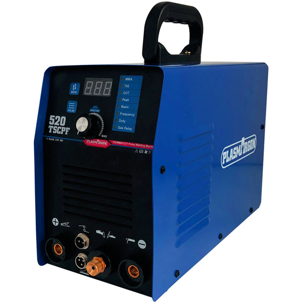 PLASMARGON 520TSCPF  Plasma Cutter Tig&Stick Welder 4 in 1 Combo Welding Machine, 3/4 Inch Clean Cut