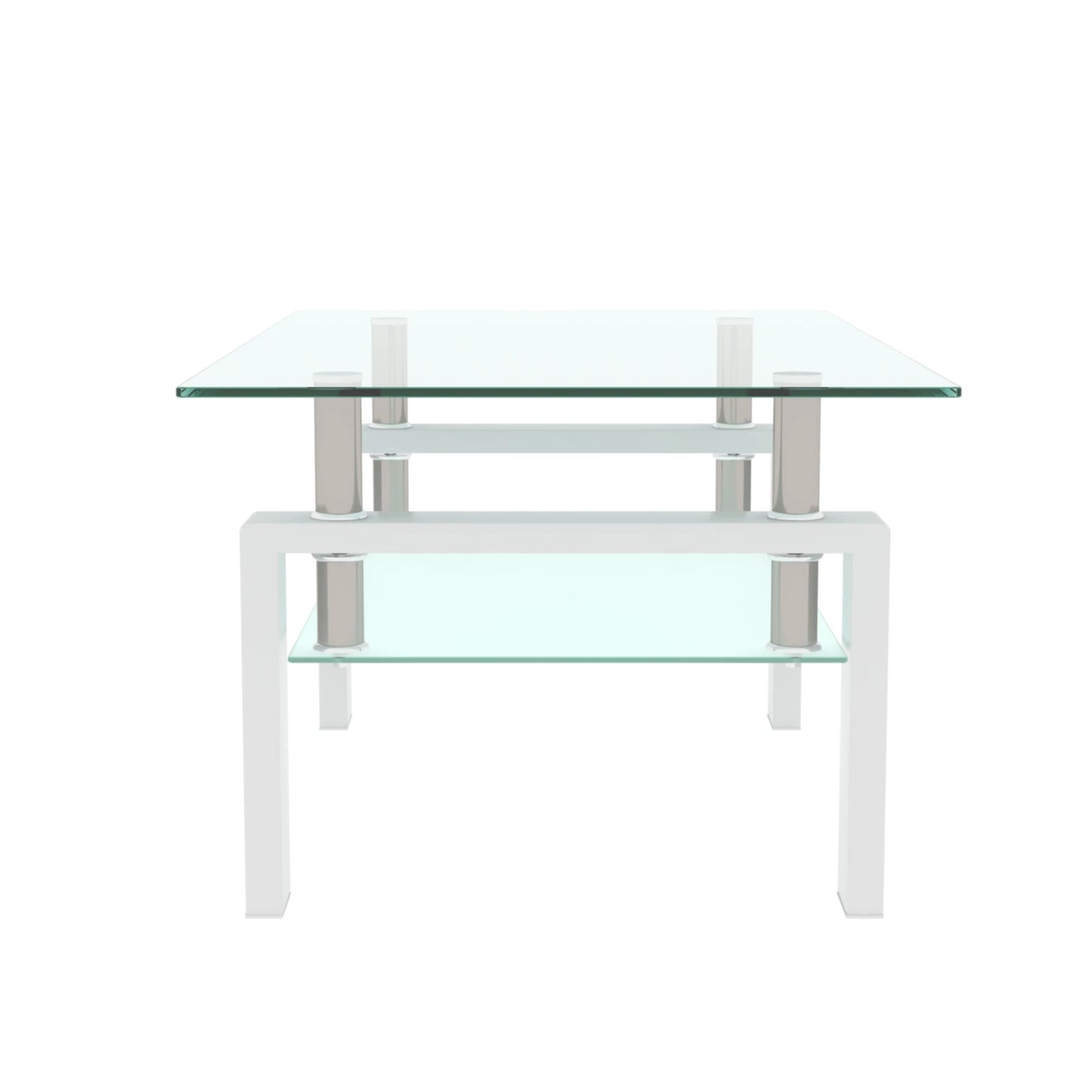 Rectangle Black Glass Coffee Table, Clear Coffee Table, Modern Side Center Tables/Furniture