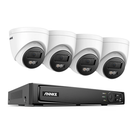 ANNKE 8CH 8MP Ultra HD PoE Network Video Security 4K H.265 Surveillance NVR 4x8MP HD IP67 POE CCTV