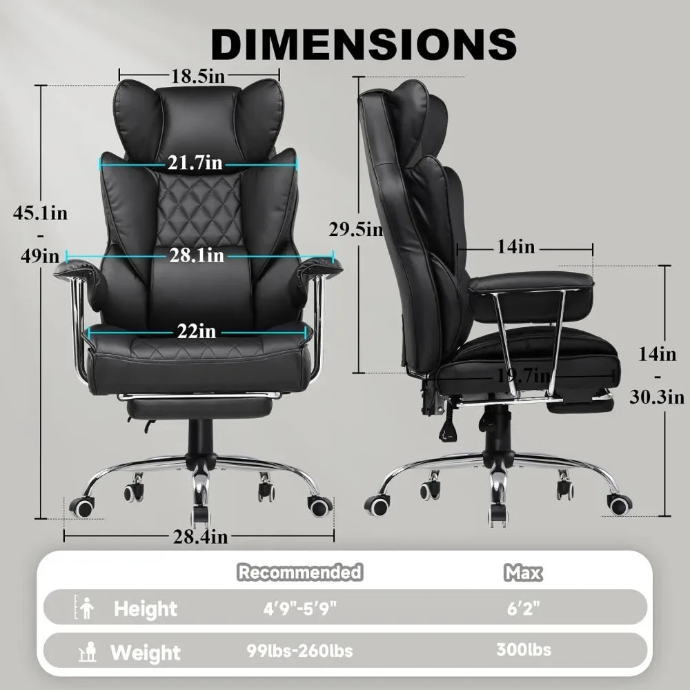 Gaming Chair,Office Chair with Pocket Spring Lumbar Support, Ergonomic Comfortable Wide Office Desk