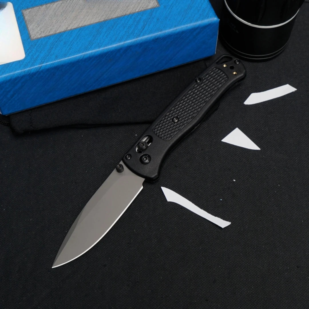 535 Outdoor Folding Knife (Military Green Grey Blade), Fiberglass Handle, Fishing, Hiking, Survival