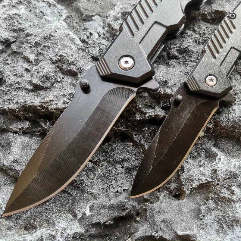 DoomBlade Steel Handle Folding Knife Outdoor Camping Pocket Kitchen EDC Utility Knife