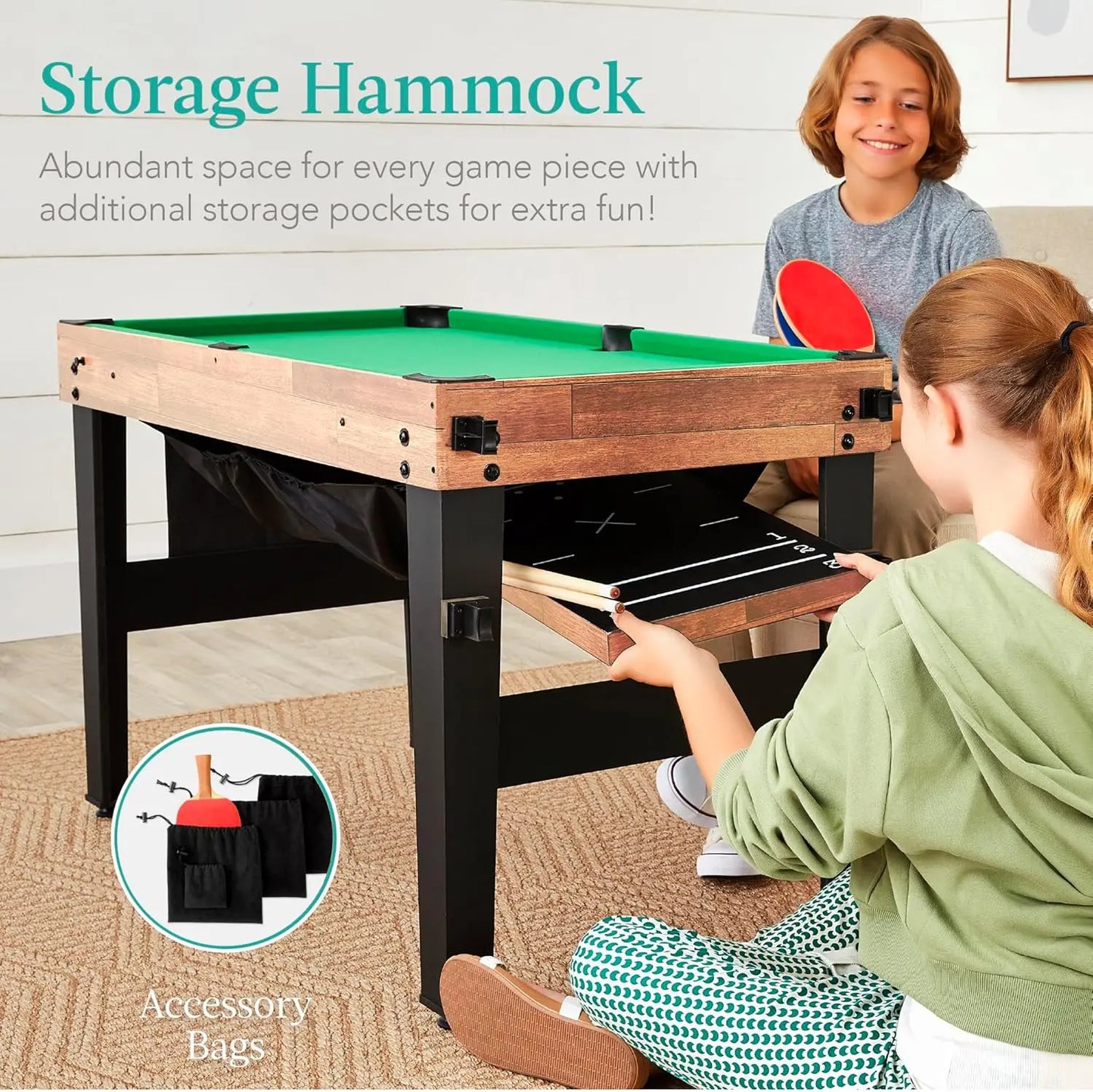 Choice Products 13-in-1 Combo Game Table Set/Game Room,w/Ping Pong, Foosball, Basketball, Air Hockey