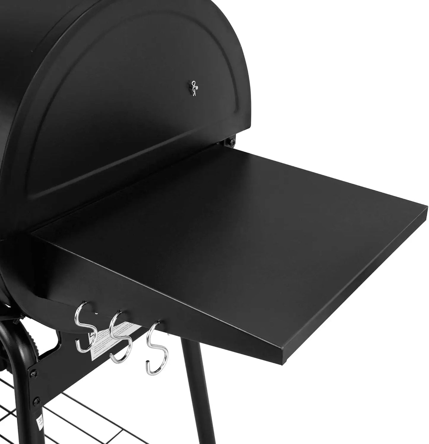 Royal Gourmet CC1830SC Charcoal Grill Offset Smoker w/Cover, 811 Square Inches, Black