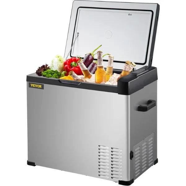 VEVOR 12 Volt Portable Refrigerator  (-4℉~68℉) W/ APP Control Car Compressor Fridge 12V/24V DC