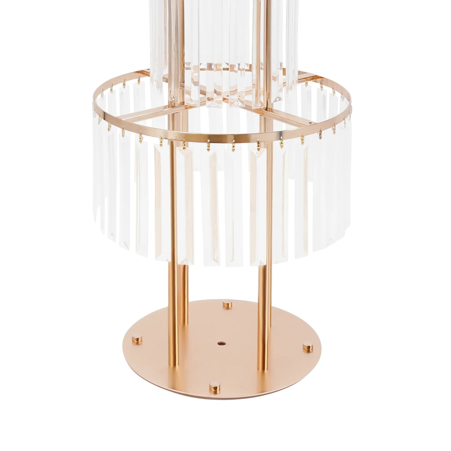 5 Tiers Gold/Silver Wedding Centerpieces Flower Stand Vase Centerpiece Acrylic Flower Stand