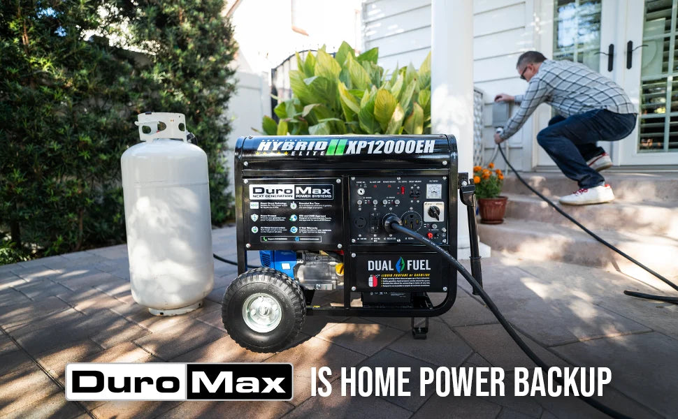 Generator-12000 Watt Gas or Propane Powered Home Back Up & RV Ready, 50 State Approved Dual Fuel