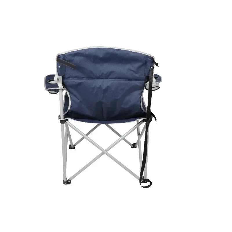 Ozark Trail Big And Tall Chair Adult Blue with Cup Holders Outdoor Camping Furniture
