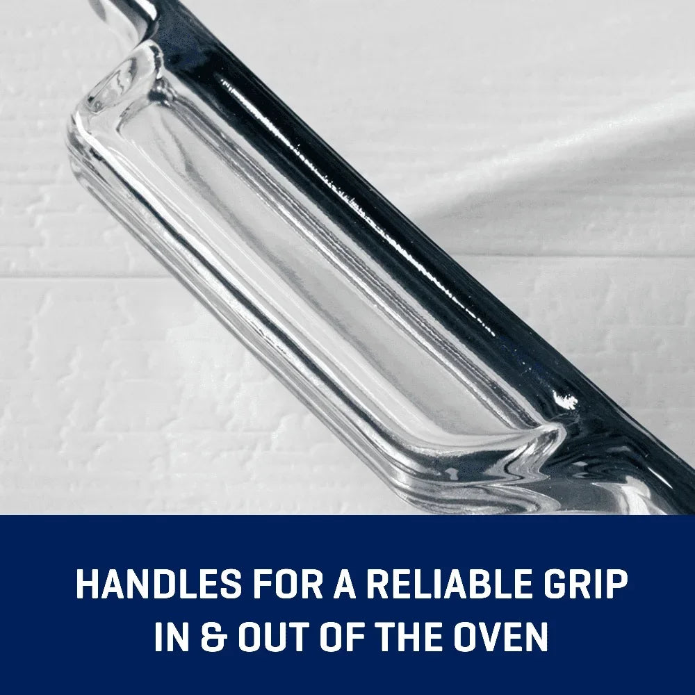 7 Piece Glass Baking Dish Set Oven Safe Bakeware Casserole Dishes Durable Tempered Glass