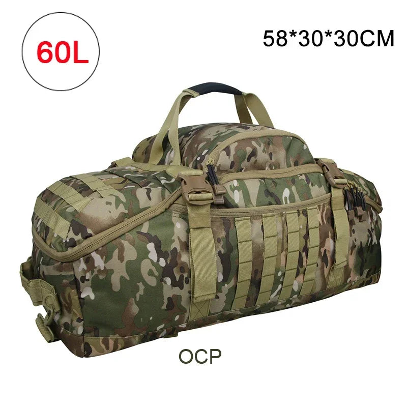 40L 60L 80L Molle Tactical Backpack Large Duffle Bags for Camping Hunting Fishing