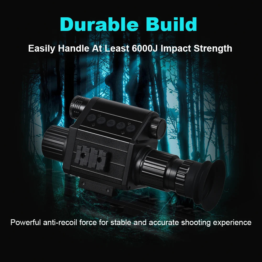 Digital Night Vision Riflescope 940nm IR Scope Sight Monocular 5X Zoom HD 1080P Video Photo 300m