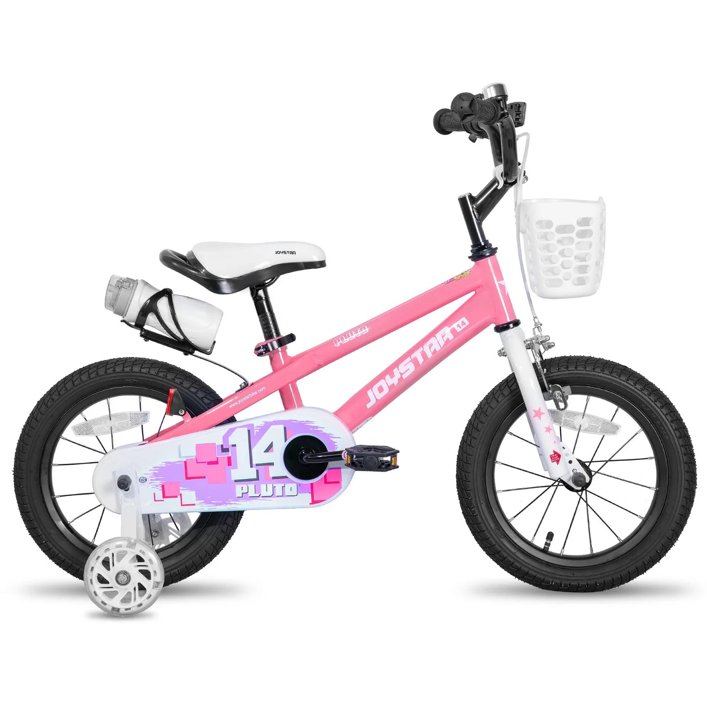 JOYSTAR 12 14 16 18 20 Inch Kids Bike with Light Up Training Wheels, Kids' Bicycle Age 3-12 Years