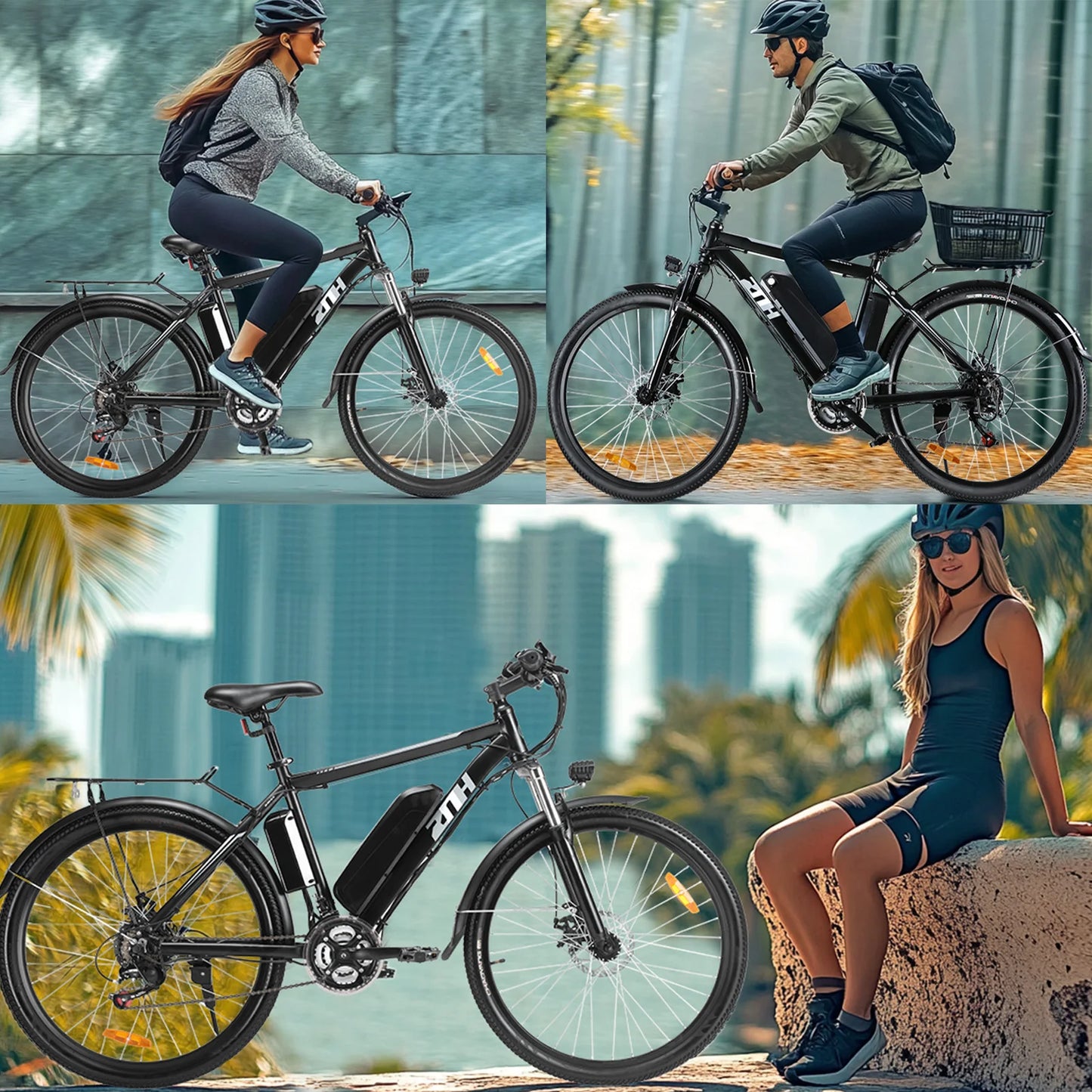 1000W Motor Peak 48V Electric, 26" Mountain Bike with Removable Battery,50Miles Range 20MPH E-bike