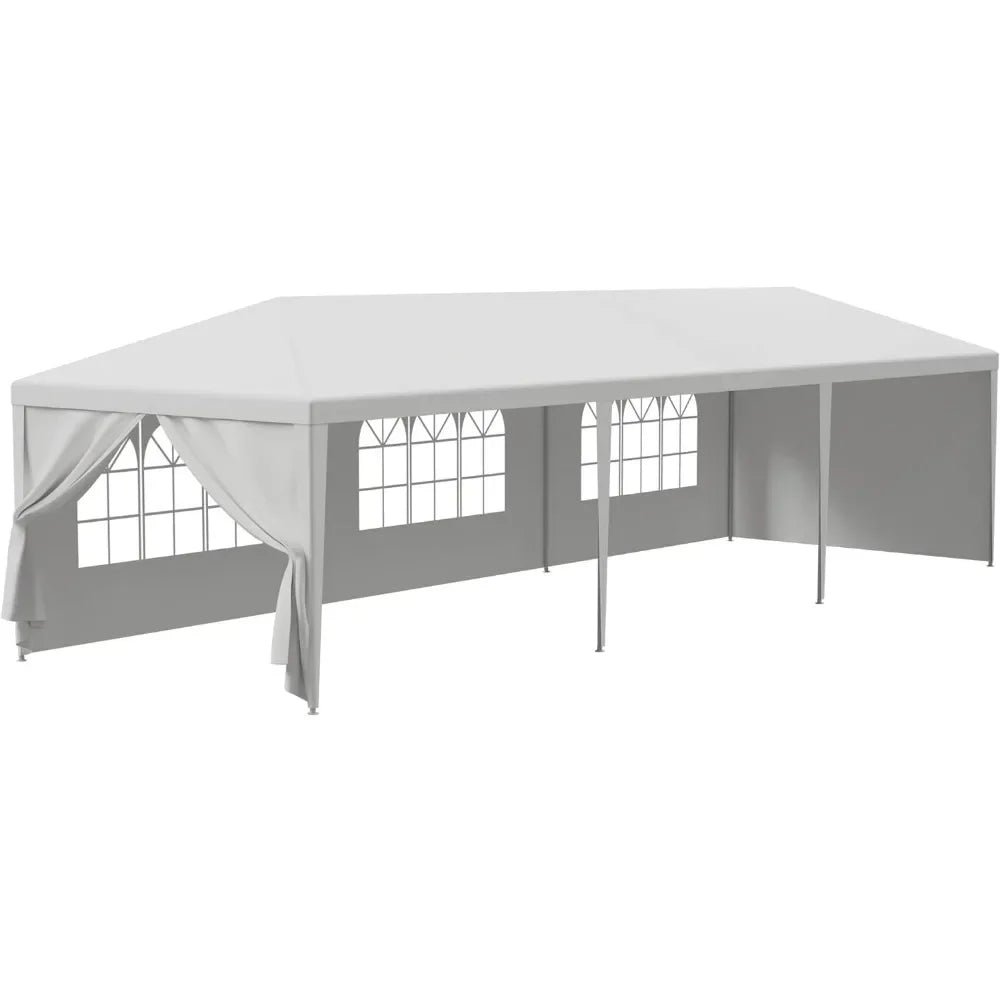 10'x30' Outdoor Canopy Tent Patio Camping Gazebo Shelter Pavilion  Events Tent W/Removable Sidewall