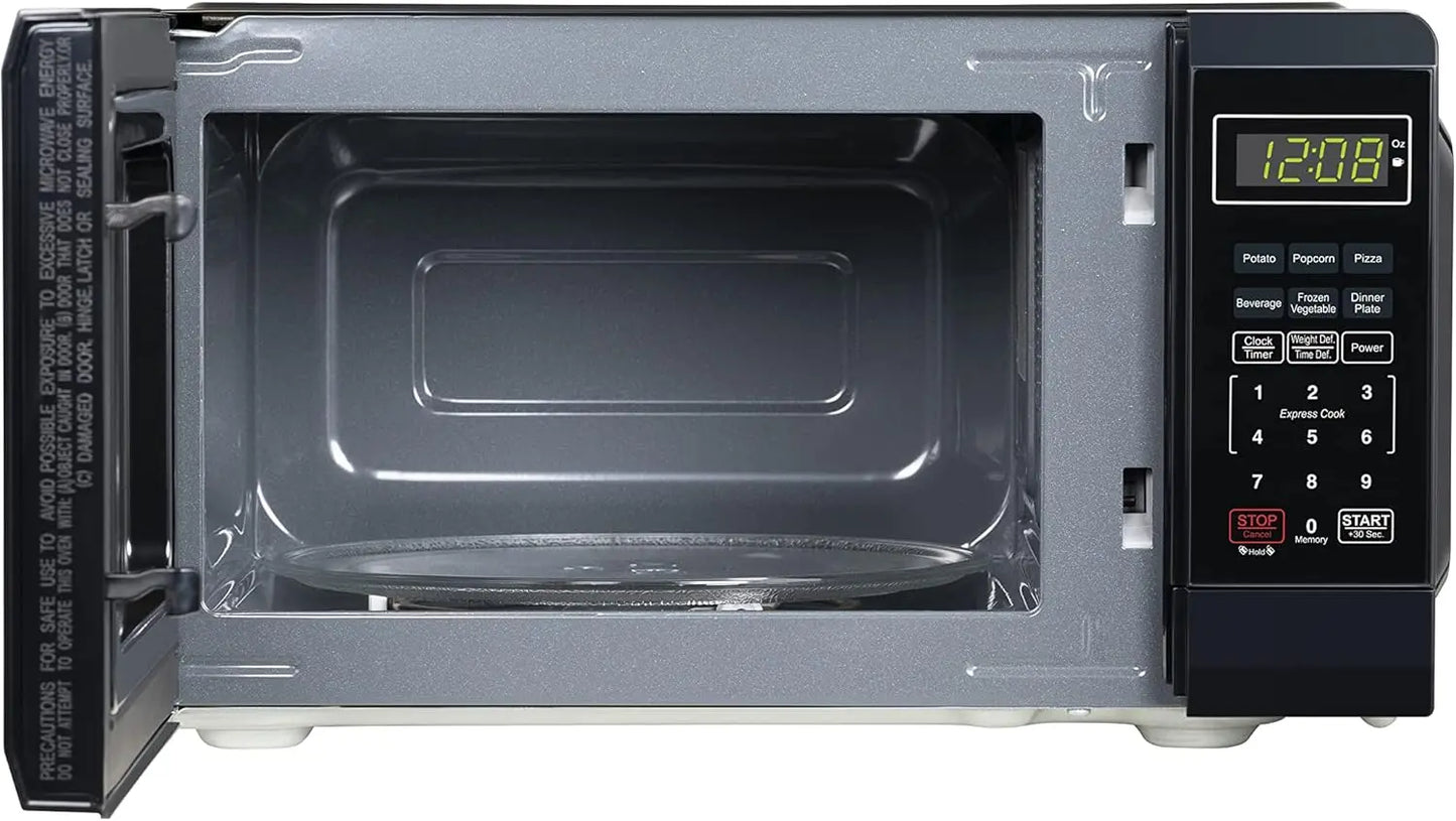 Farberware Compact Countertop Microwave Oven 0.7 Cu.Ft.700-Watt w/LED Lighting,Child Lock