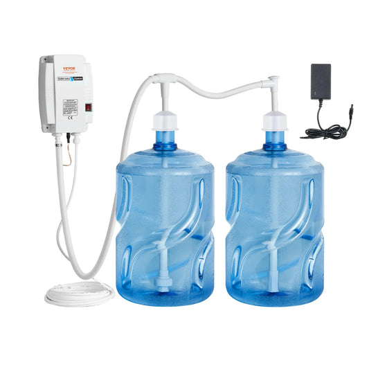 SucceBuy 2x5Gal Bottled Water Dispenser Pump System Auto Electric Water Dispenser Double-Pipe
