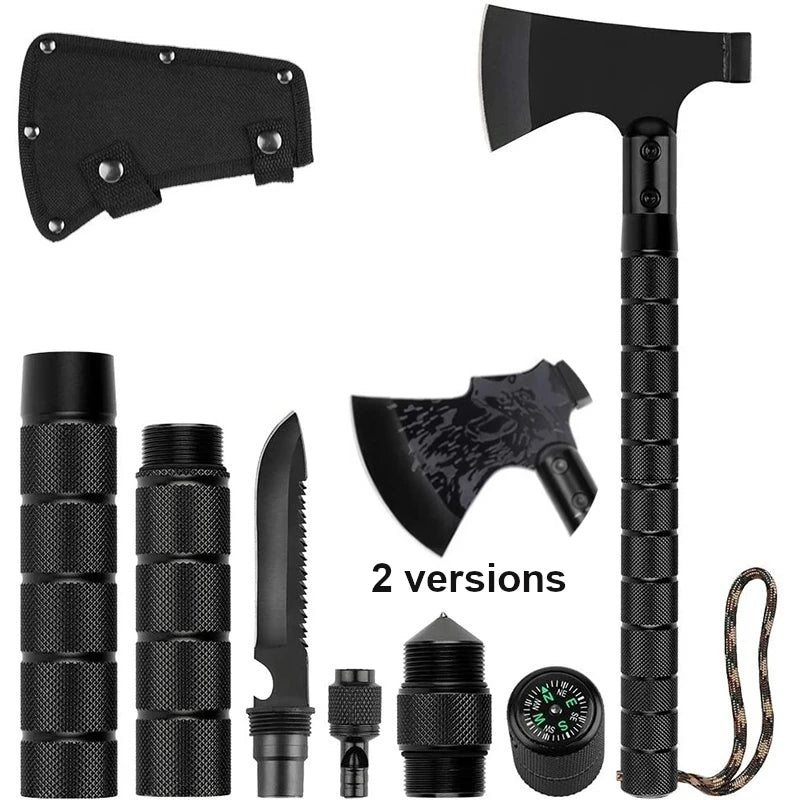 Foldable Tactical Axe Multi Tool Kit Emergency Gear Tourist AX Survival Axe Tomahawk