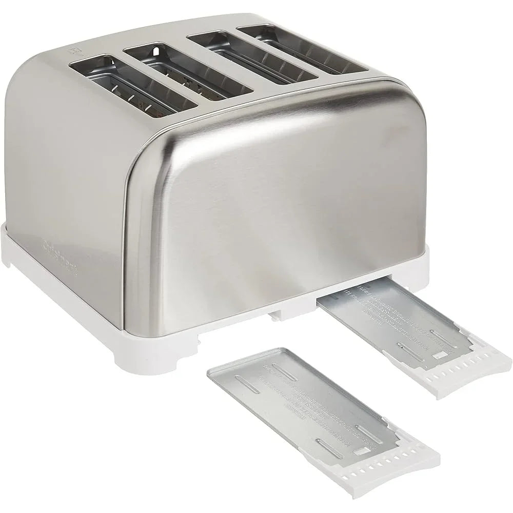 CUISINART 4-Slice Classic Toaster Metal/Dual Control Toasting Functions Defrost Bagel Reheat