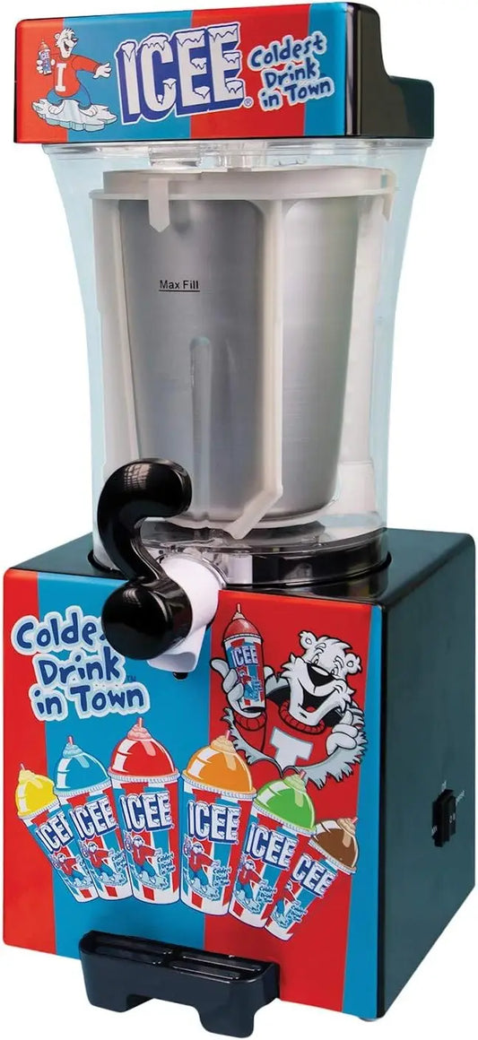 Genuine ICEE Brand Counter-Top Sized ICEE Slushie Maker - Spins Your Pre-Chilled Ingredients & Ice