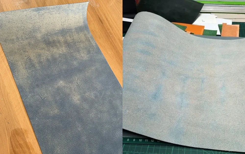 WUTA Full Grain Drum Dyed Vegetable Tanned Cowhide Skin Pre-cut Vachetta Leather Genuine Leather