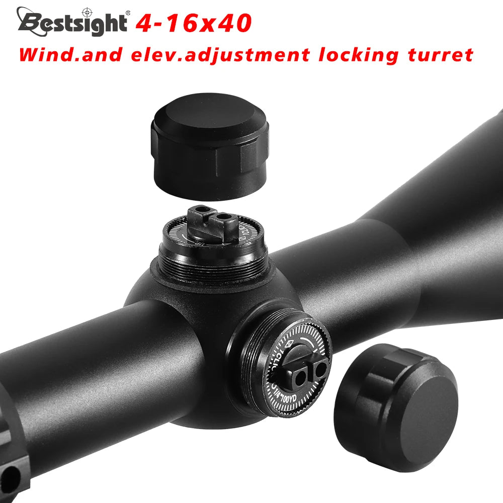 4-16X40 AOE Optics Rifle Scope Red & Green Dot Illuminated Sniper Gear Scope Airsoft Rifle