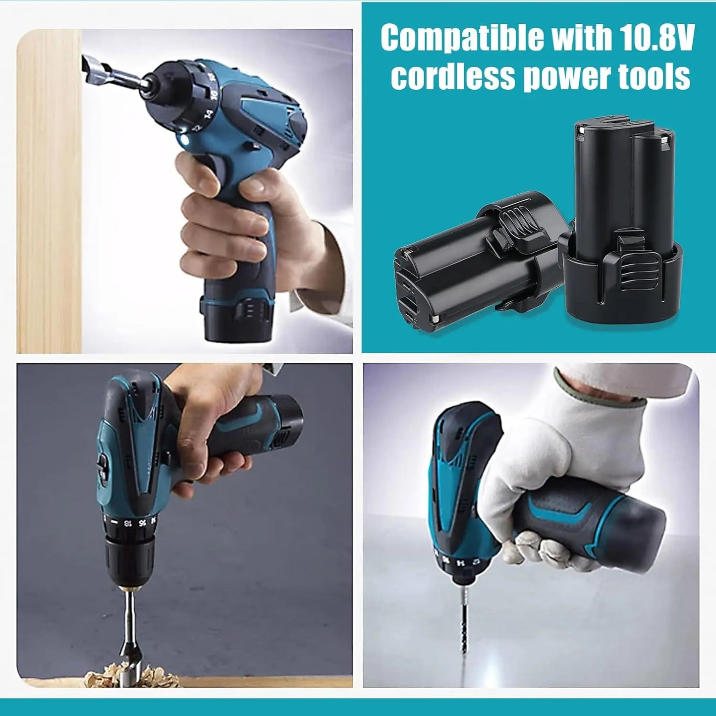 VANON 1/2/4 Pack 4.8Ah Li-ion BL1013 Makita Battery BL1014 194550-6 194551-4 195332-9