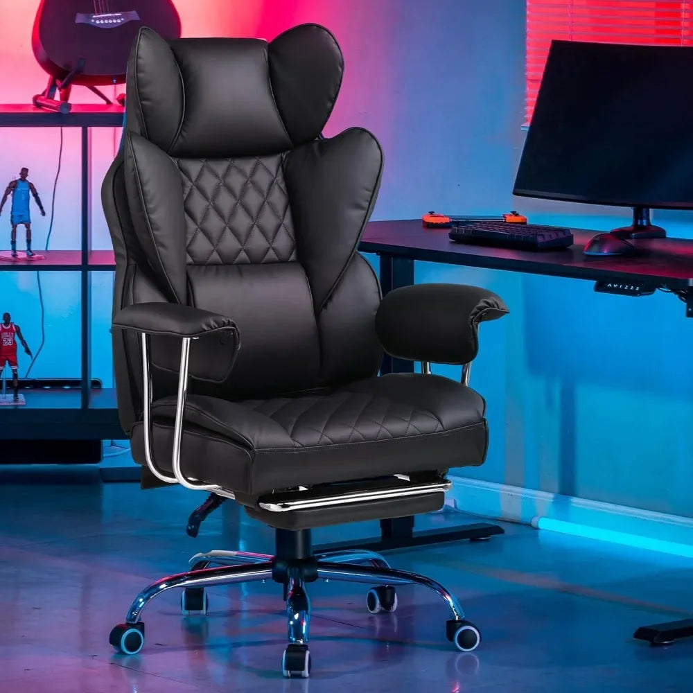 Gaming Chair,Office Chair with Pocket Spring Lumbar Support, Ergonomic Comfortable Wide Office Desk