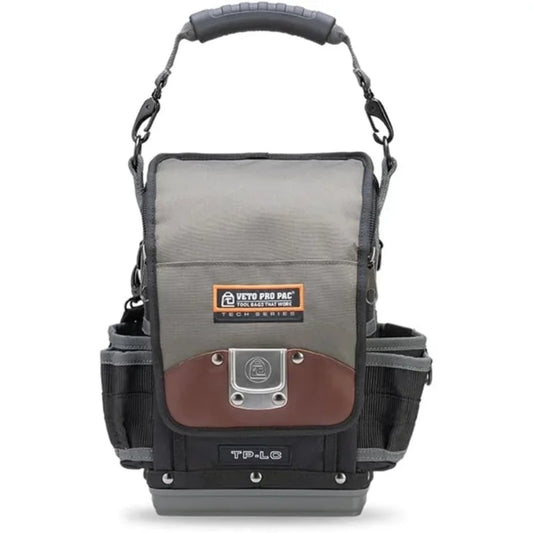 (Compact, Zippered Service Tech Tool Pouch) Lineman's Industrial Professional Tool Bag