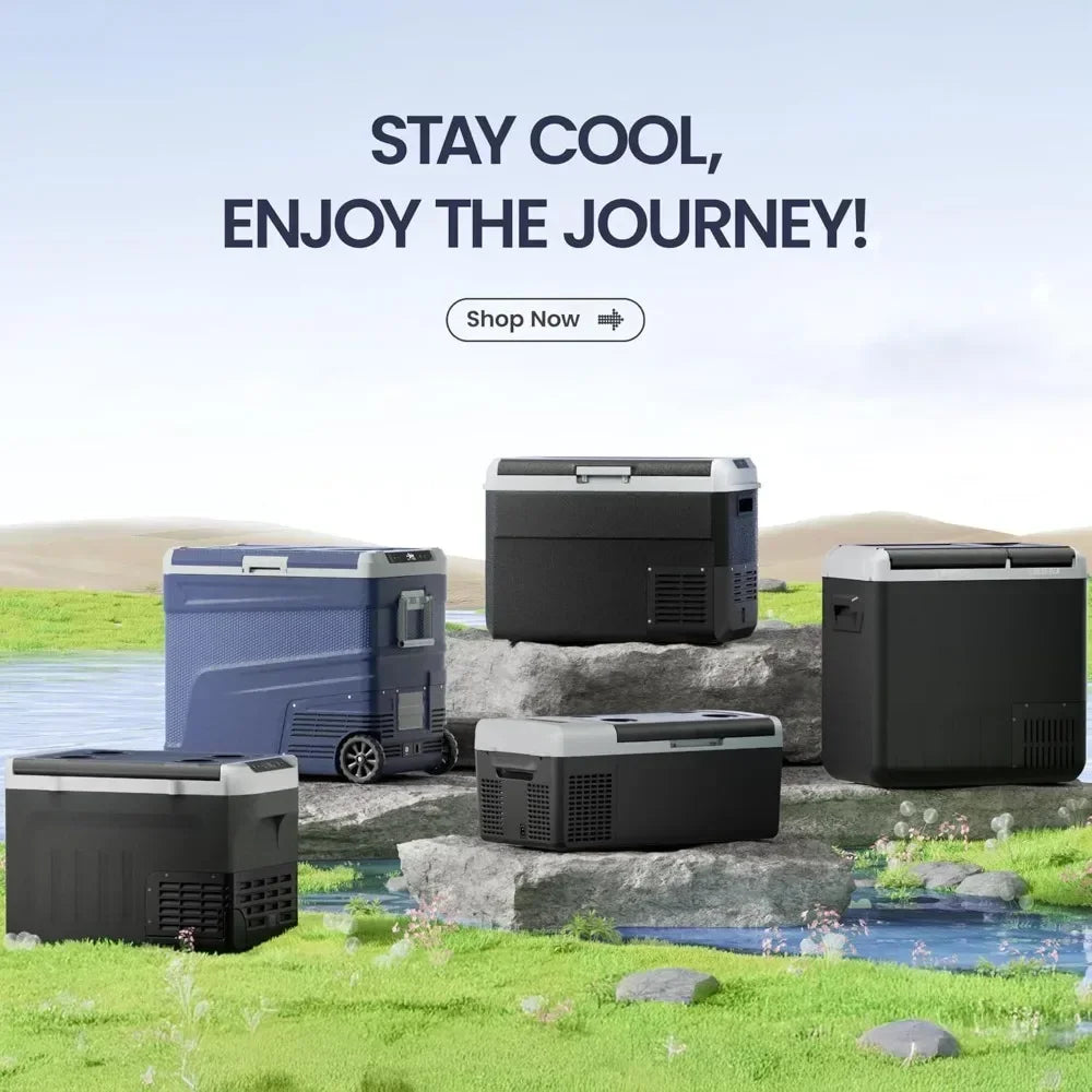 Bestseller12 Volt Refrigerator, 53 QT, Fridge/Freezer 12V/24V DC 100~240V AC, -4℉~68℉, APP Contr