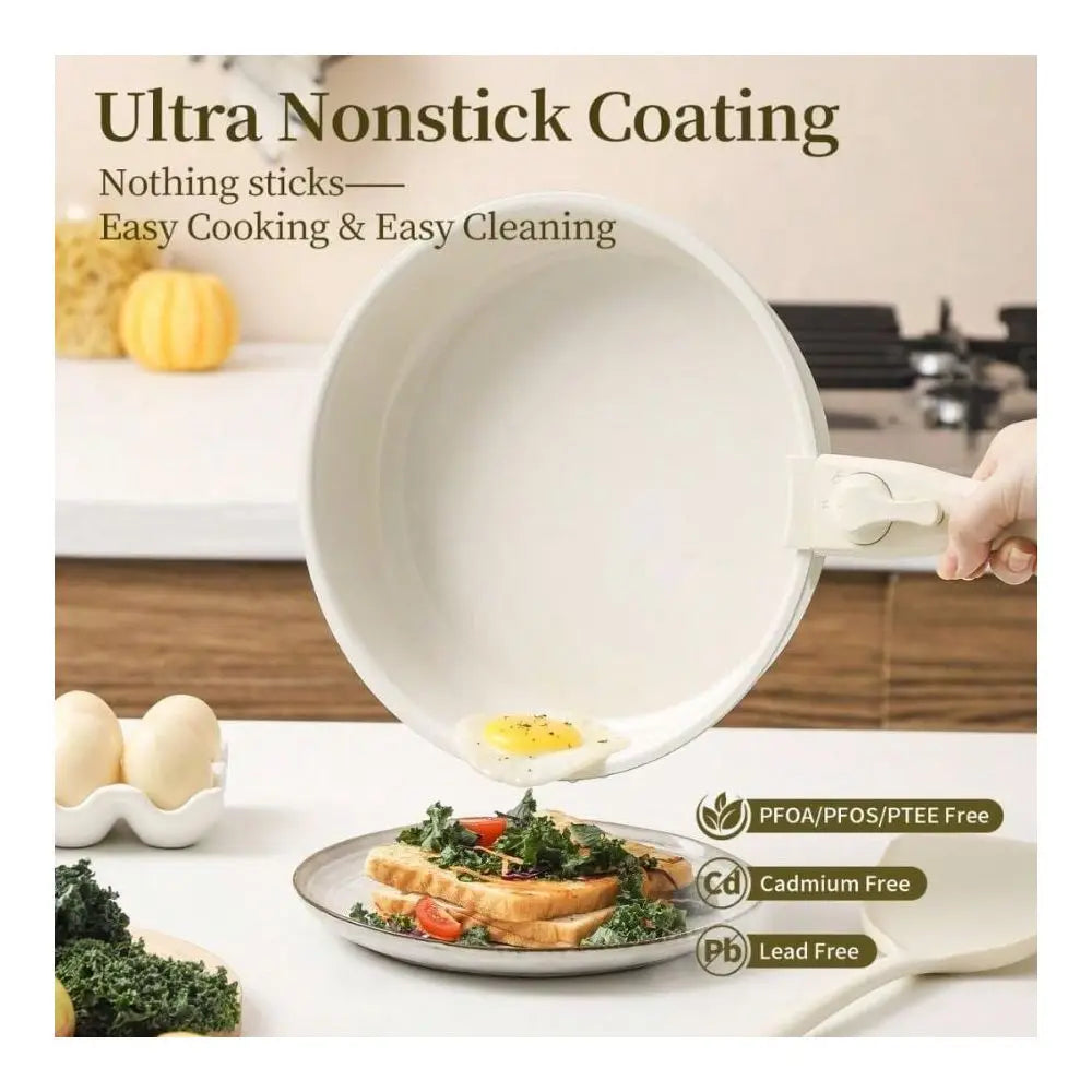And Pans Sets Non Stick 6PCS Ceramic Cookware Sets Nonstick Detachable Handle Induction