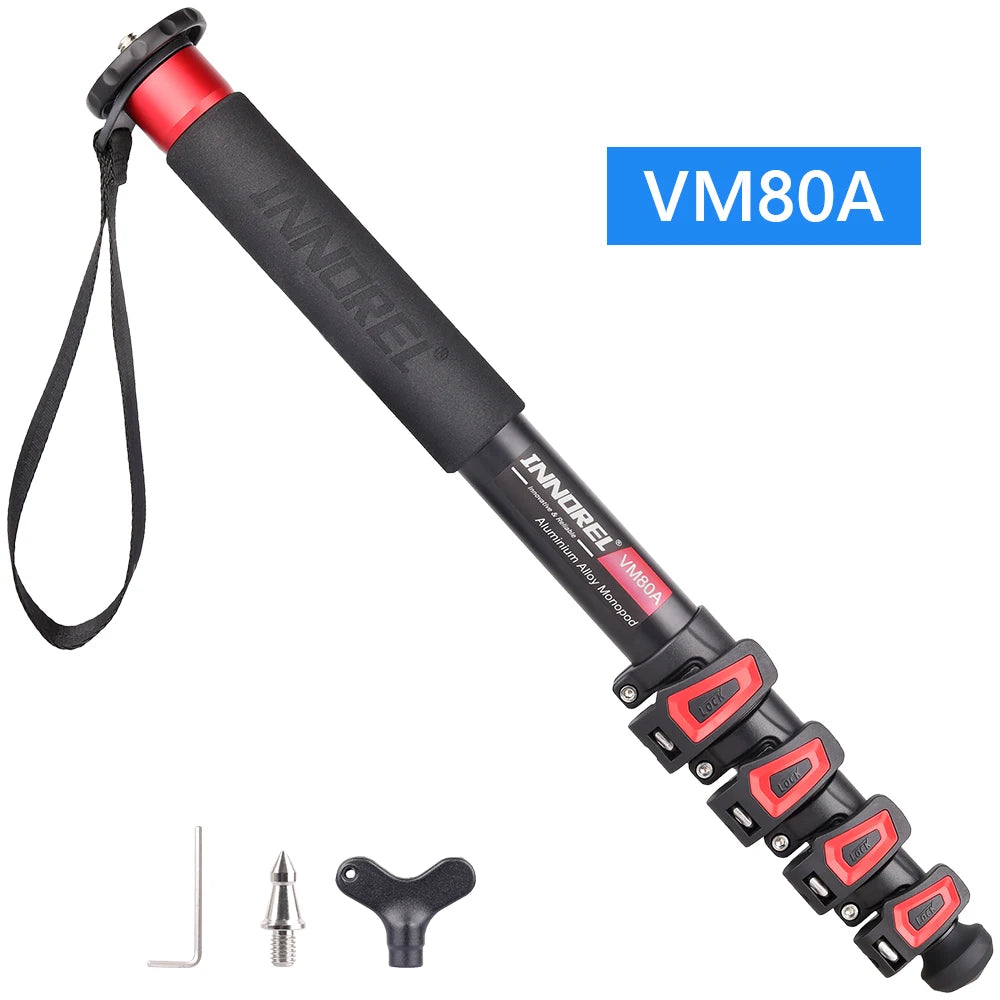 INNOREL VM60A/VM80A Aluminum Alloy Camera Monopod 170cm Video Stand for Canon Nikon GoPro DSLR