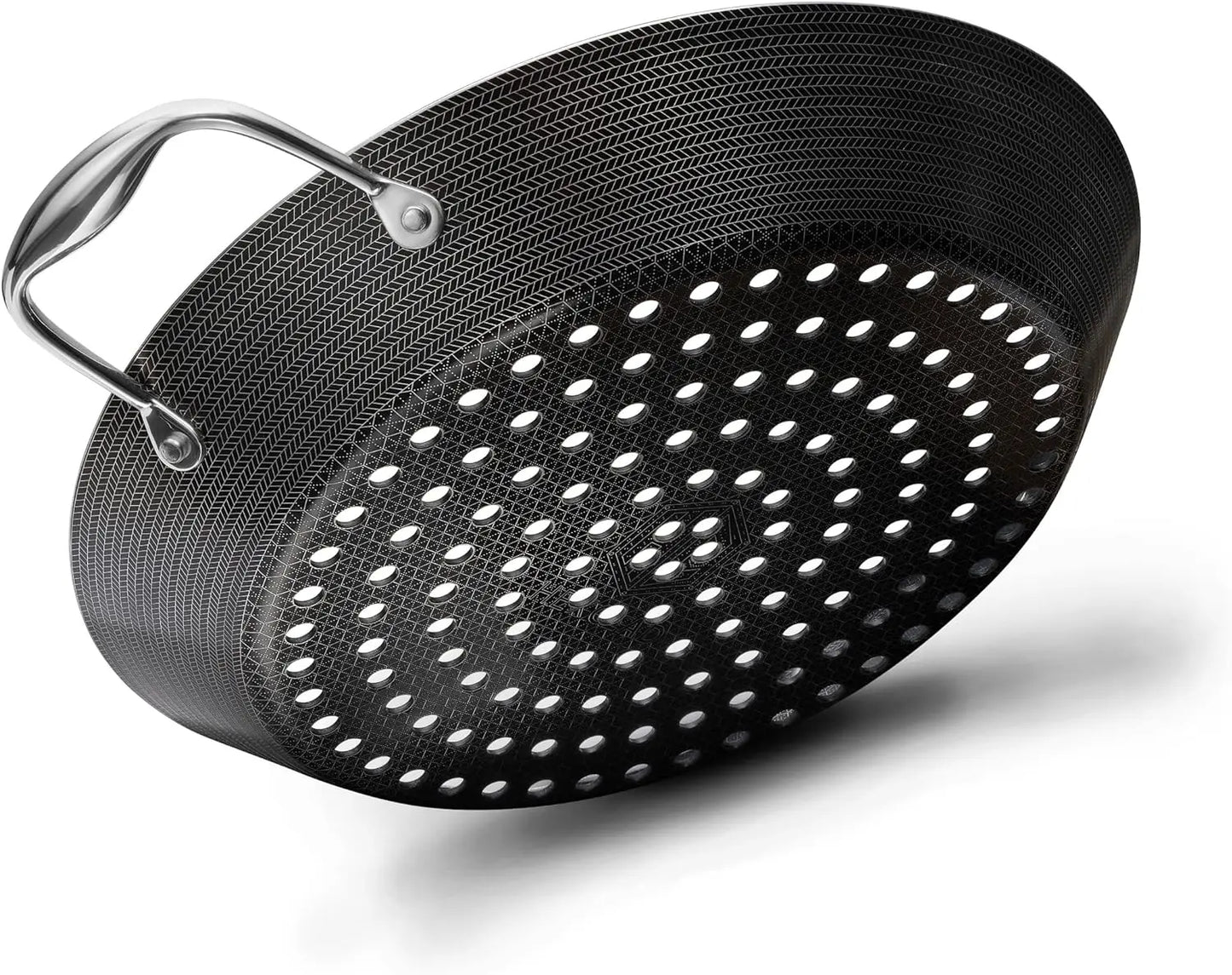 HexClad Hybrid Nonstick BBQ Grill Pan, Heat-Safe to 900 F, Dishwasher Safe