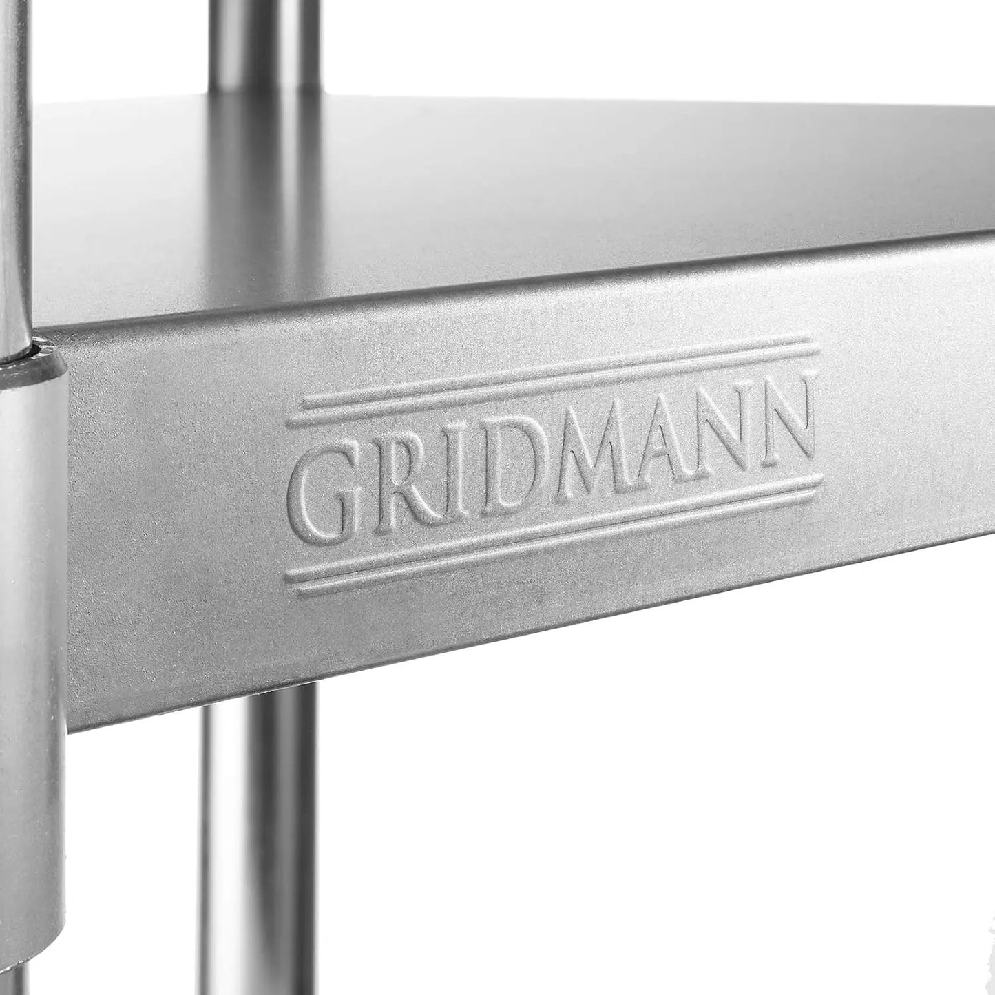 GRIDMANN Stainless Steel Work Table 72 x 30 Inches, NSF Commercial Kitchen Prep Table